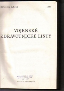 Vojenské zdravotnické listy 1954 (381510) ext. sklad